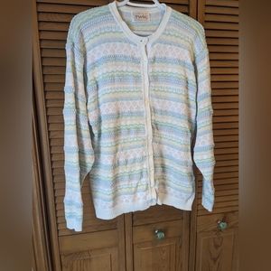 Twik VTG Knitted Pastel Button Down Sweater